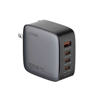 آداپتور شارژر چهار پورت 100وات الدینیو Ldnio Q408 GaN