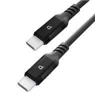 کابل فست شارژ USB-C به USB-C پاورولوژی 60 وات مدل PCAB020LGY طول 1.2 متر