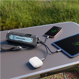 پاوربانک 20000 با چراغ قوه پاورولوژی Powerology TorchPower PPBCHA91BK