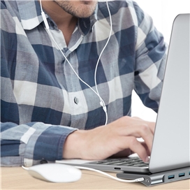 استند و رم ریدر و هاب 10 پورت بیسوس Baseus Enjoyment 10 in 1 Docking Station Stand CATSX-F0G