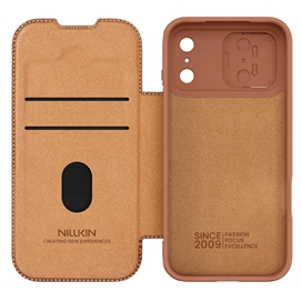 قاب برند نیلکین مدل Qin Pro Leather Case مناسب برای Apple iPhone 17 Pro