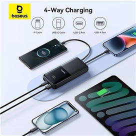 پاوربانک 22.5 وات 20000 با کابل متصل بیسوس Baseus Enerfill Power Bank PPJP312