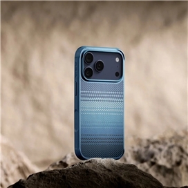 قاب آیفون 17 پرو مکس برند پی تاکا مدل PITAKA Aramid ProGuard Moment Moonrise مناسب برای Apple iPhone 17 Pro Max