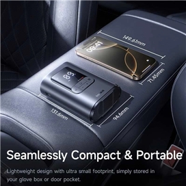 پمپ باد 110 وات سیمی بیسوس Baseus GoTrip VA1 Super Mini Kompresor 22-Cylinder C0119700