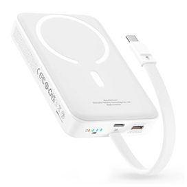 پاروبانک وایرلس 10000 با کابل تایپ سی بیسوس Baseus Magnetic Power Bank PPCXM10T