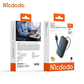 پاوربانک 45 وات 10000 با کابل تایپ سی جمع شونده مک دودو Mcdodo Power Bank MC-5920
