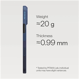 قاب آیفون 17 پرو مکس برند پی تاکا PITAKA Ultra Slim Moment · OVER THE HORIZON (PitaTap) مناسب برای Apple iPhone 17 Pro Max