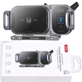 هولدر و شارژر وایرلس ایکس او مدل Xo Folding Screen Touch Rotation Wireless Charger XO-WX042