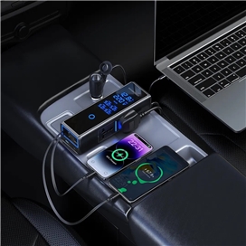 چند راهی برق خودرو پاورولوژی Powerology 300W Car Power Inverter PWCPI300WBK توان 36 وات