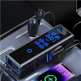 چند راهی برق خودرو پاورولوژی Powerology 300W Car Power Inverter PWCPI300WBK توان 36 وات