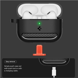کاور کیس ایرپاد پرو 3 اپل Spigen Rugged Armor مناسب برای AirPods Pro (3rd Gen)
