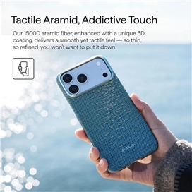 قاب آیفون 17 پرو مکس برند پی تاکا مدل PITAKA Ultra Slim Lucid Blue مناسب برای Apple iPhone 17 Pro Max