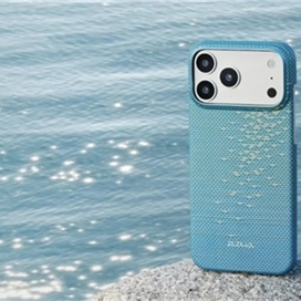 قاب آیفون 17 پرو مکس برند پی تاکا مدل PITAKA Ultra Slim Lucid Blue مناسب برای Apple iPhone 17 Pro Max