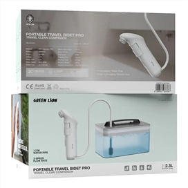خودشور مسافرتی با مخرن گرین لاین Green Lion Bidet Pro GNPRTVLBDTWH