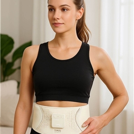 کمربند لاغری همراه با ماساژور الکتریکی اس کی جی Skg Abdominal Fitness Belt GS300
