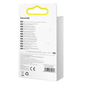 مبدل او تی جی تایپ سی به یو اس بی بیسوس Baseus Ingenuity Mini OTG Adaptor Type C to USB-A 3.1 ZJJQ000001