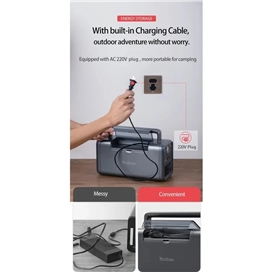 شارژر همراه یوبائو ظرفیت 72000 میلی آمپر ساعت YOOBAO Portable Power Station 300W EN300WLPD