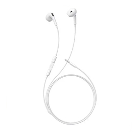 هندزفری سیمی جک 3.5 میلیمتر بیسوس Baseus Encok HZ19 White Wired In-Ear Headphones