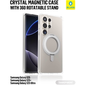 قاب بلوئو مدل Blueo Crystal Drop Resistance Stand 360° Magsafe Case مناسب برای Samsung Galaxy S26 Ultra