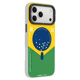 قاب جام جهانی فوتبال Brazil برزیل یانگ کیت آیفون مناسب برای Apple iPhone 17 Pro Max