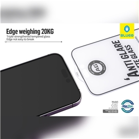 گلس فول BLUEO Full Cover Anti Glare Matte Glass Anti Static مناسب برای Apple iPhone 12