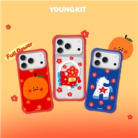 قاب برند یانگکیت مدل Unicorn Star اسب تک شاخ ستاره دار آبی یانگ کیت Youngkit آیفون مناسب برای Apple iPhone 17 Pro Max