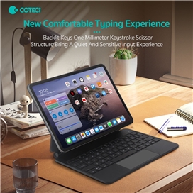کیبورد کیس مگنتی iPad Pro 11 2024 کوتسی Coteci Magic Keyboard 64018