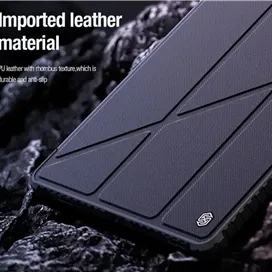 کیف کلاسوری نیلکین مدل Bumper Leather Case Pro مناسب برای تبلت سامسونگ Galaxy Tab S10 Plus Galaxy Tab S9 Plus