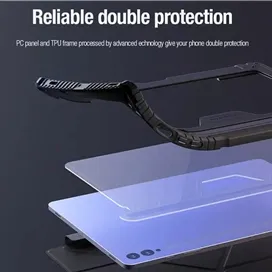 کیف کلاسوری نیلکین مدل Bumper Leather Case Pro مناسب برای تبلت سامسونگ Galaxy Tab S10 Plus Galaxy Tab S9 Plus