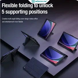 کیف کلاسوری نیلکین مدل Bumper Leather Case Pro مناسب برای تبلت سامسونگ Galaxy Tab S10 Plus Galaxy Tab S9 Plus