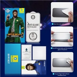 گلس فول BLUEO Full Cover Anti Glare Matte Glass Anti Static مناسب برای Apple iPhone 17E
