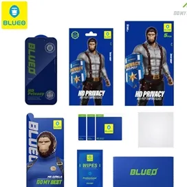 محافظ صفحه بلو پک 5 تایی Blueo 5Pcs Pack HD Privacy anti-peep tempered glass iphone مناسب برای Apple iPhone 17E