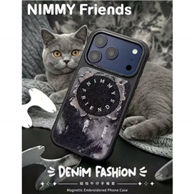 قاب برند نیمی مدل Nimmy Magnetic Denim Fashion Series مناسب برای Apple iPhone 17 Pro Max