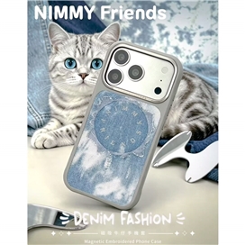 قاب برند نیمی مدل Nimmy Magnetic Denim Fashion Series مناسب برای Apple iPhone 17 Pro Max