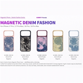 قاب برند نیمی مدل Nimmy Magnetic Denim Fashion Series مناسب برای Apple iPhone 17 Pro