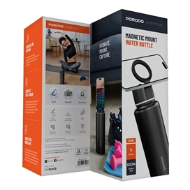 فلاسک پرودو Porodo Lifestyle Magnetic Mount LFST134 ظرفیت 1000 میلی لیتر با هولدر مگنتی