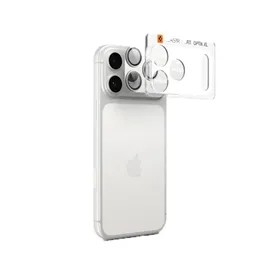 محافظ لنز و پنل دوربین آیفون 17 پرو مکس اسپیگن مدل Spigen Optik Pro XL EZ Fit