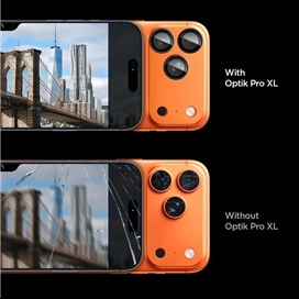 محافظ لنز و پنل دوربین آیفون 17 پرو مکس اسپیگن مدل Spigen Optik Pro XL EZ Fit