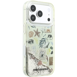 قاب کارل لاگرفلد Karl Lagerfel Liquid Glitter Beach & Sand مناسب برای Apple iPhone 18 Pro Max