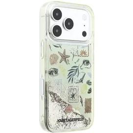 قاب کارل لاگرفلد Karl Lagerfel Liquid Glitter Beach & Sand مناسب برای Apple iPhone 18 Pro Max