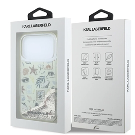 قاب کارل لاگرفلد Karl Lagerfel Liquid Glitter Beach & Sand مناسب برای Apple iPhone 18 Pro Max