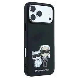 قاب کارل لاگرفلد Karl Lagerfel Smooth MagSafe PU Karl & Choupette Bodies Sketch مناسب برای Apple iPhone 18 Pro Max