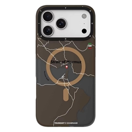 قاب برند یانگ کیت Youngkit مدل نقشه تنگه هرمز آیفون مناسب برای Apple iPhone 18 Pro Max