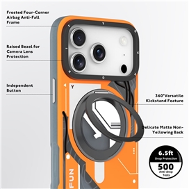 قاب Youngkit یانگ کیت Cyberpunk 360 Magsafe Stand آیفون مناسب برای Apple iPhone 18 Pro