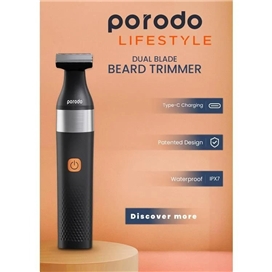 ماشین اصلاح پرودو Porodo Lifestyle Dual Blade Beard Trimmer PDLSROBTBK