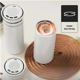 ماگ همزن دار و اسپیکر پرودو Porodo Lifestyle Fluxmix PDLFST198WH ظرفیت 350 لیتر