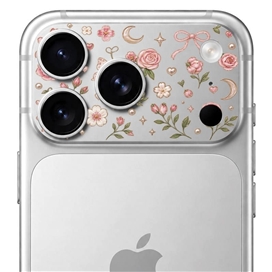 محافظ دور لنز طرح گل برند بلو مدل Blueo Invisible Shock-Resistant Lens Protection مناسب برای  Apple iPhone 18 Pro Max