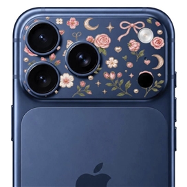 محافظ دور لنز طرح گل برند بلو مدل Blueo Invisible Shock-Resistant Lens Protection مناسب برای  Apple iPhone 17 Pro Max
