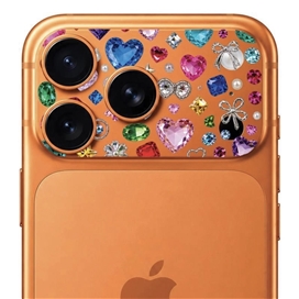 محافظ دور لنز طرح Gem برند بلو مدل Blueo Invisible Shock-Resistant Lens Protection مناسب برای Apple iPhone 17 Pro Max
