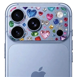 محافظ دور لنز طرح Gem برند بلو مدل Blueo Invisible Shock-Resistant Lens Protection مناسب برای Apple iPhone 17 Pro Max